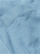 Dunhill - Button-Down Collar Cotton and Cashmere-Blend Corduory Shirt - Blue
