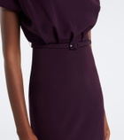 Roland Mouret Embellished cady cocktail dress