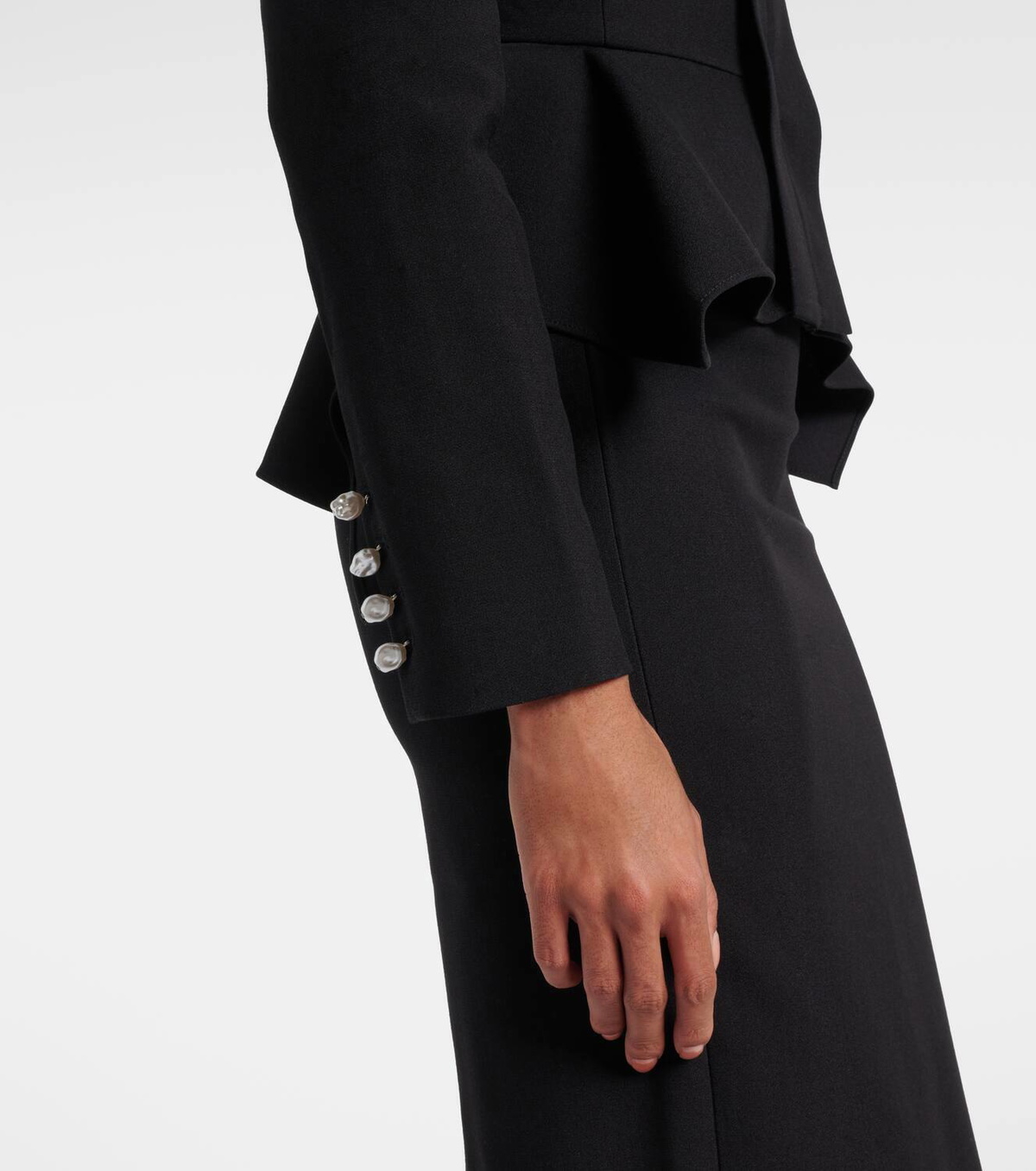 Roland Mouret Peplum crêpe jacket
