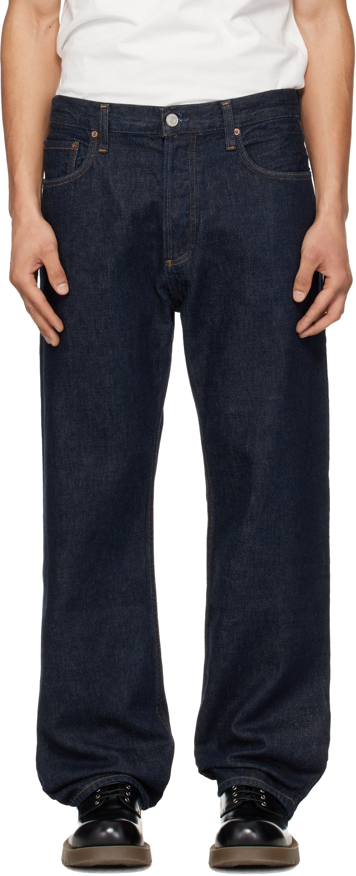 AGOLDE Navy Magnus Trouser Jeans