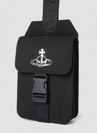Vivienne Westwood - Recycled Nylon Sling Crossbody Bag in Black