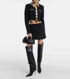 Pucci Vivara-printed cropped wool-blend jacket