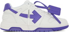 Off-White White & Purple Out Of Office Sneakers