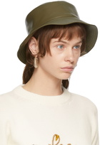 LOEWE Khaki Leather Fisherman Hat