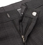 Hugo Boss - Grey Giro Slim-Fit Checked Virgin Wool Suit Trousers - Gray