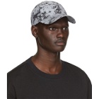Y-3 Black and Grey Camouflage Distressed Cap
