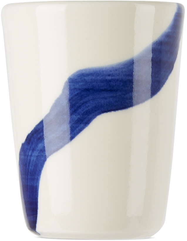 Photo: Tom Kemp SSENSE Exclusive Off-White & Blue Terpsichore Beaker Cup