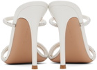 Gianvito Rossi White Cannes Heeled Sandals