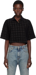 AMIRI Black MA Quad Toweling Polo