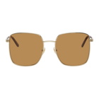 Gucci Gold GG0802S Sunglasses