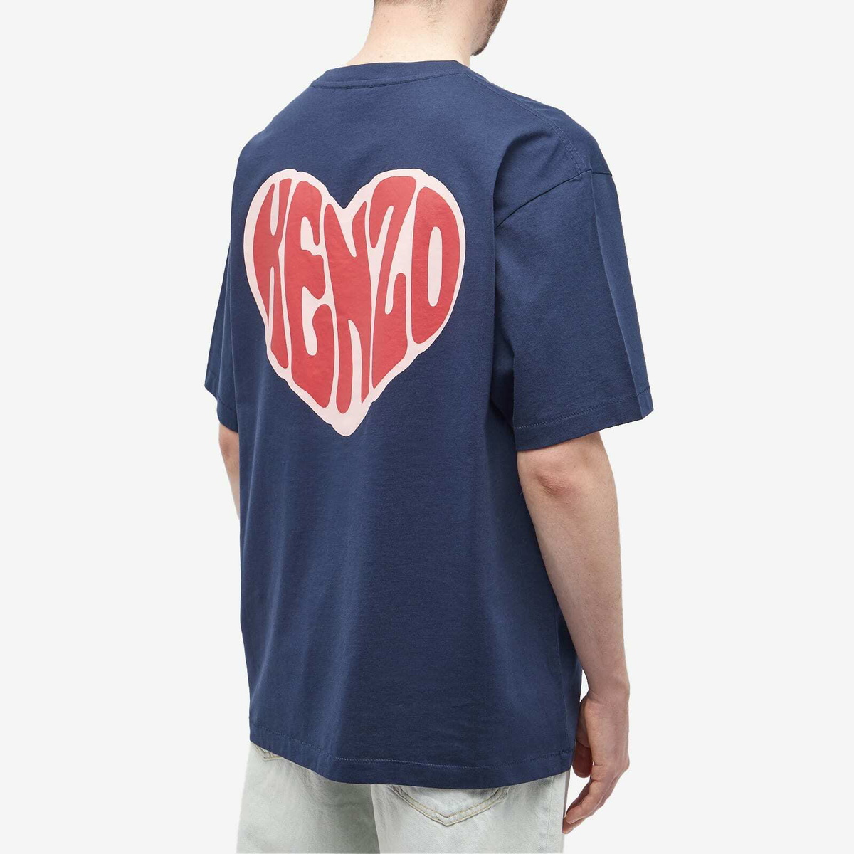 Kenzo Paris Men's Kenzo Hearts Oversized T-Shirt in Midnight