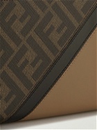 Fendi - Logo-Print Coated-Canvas and Leather Messenger Bag