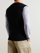 S.N.S Herning - Veritas Ribbed Wool Sweater Vest - Blue