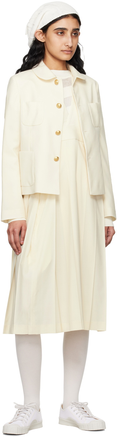 Comme des Garçons Girl Off-White Peter Pan Collar Jacket