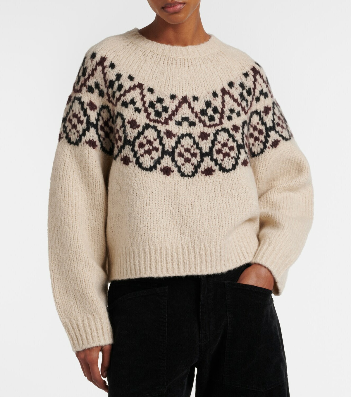 Nili Lotan Chrissy Fair Isle jacquard sweater