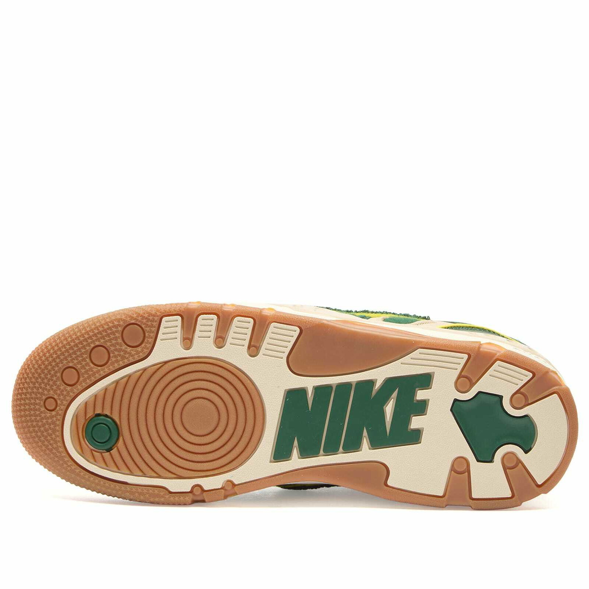 Nike x Nigo Air Force 3 Low SP Sneaker in Forest Green/Oatmeal/Yellow Strike
