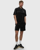 Sergio Tacchini Lioni Velour Polo Black - Mens - Polos