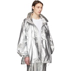 Juun.J Silver The Altered Tech Zip-Up Coat