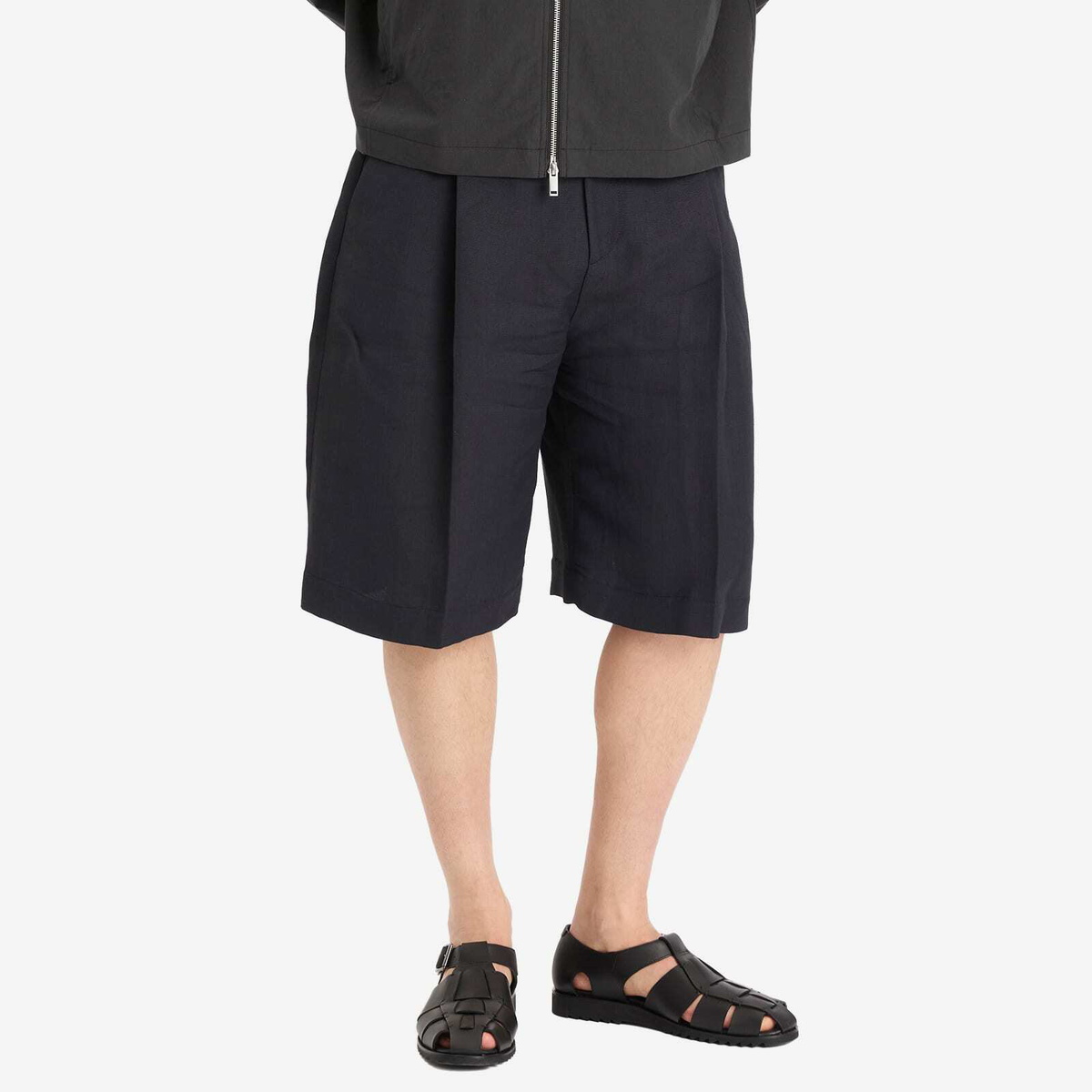 Studio Nicholson Men's Tailored Shorts in Darkest Navy