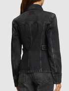 FERRAGAMO - Fitted Denim Shirt Jacket