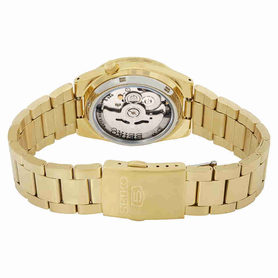 Seiko Series 5 Automatic Gold Dial Watch SNKE06K1S