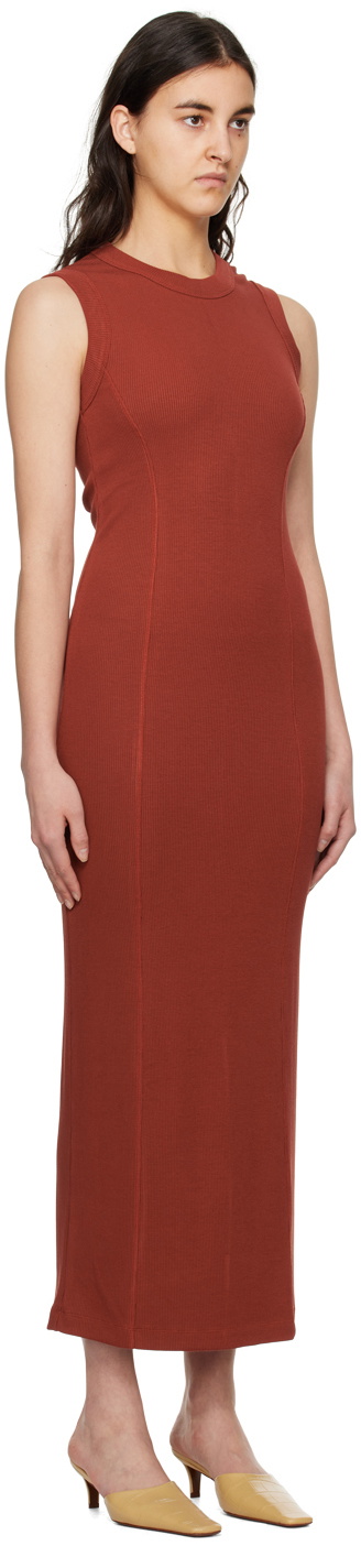 BITE Orange Crewneck Maxi Dress