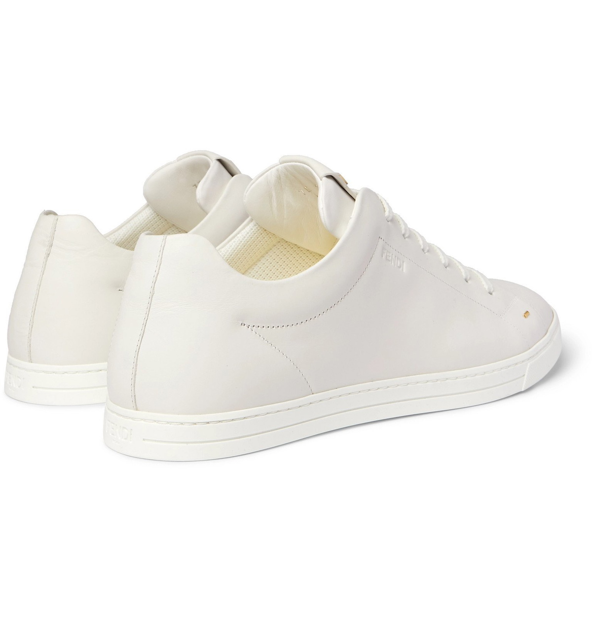 Fendi - I See You Embellished Leather Sneakers - White Fendi