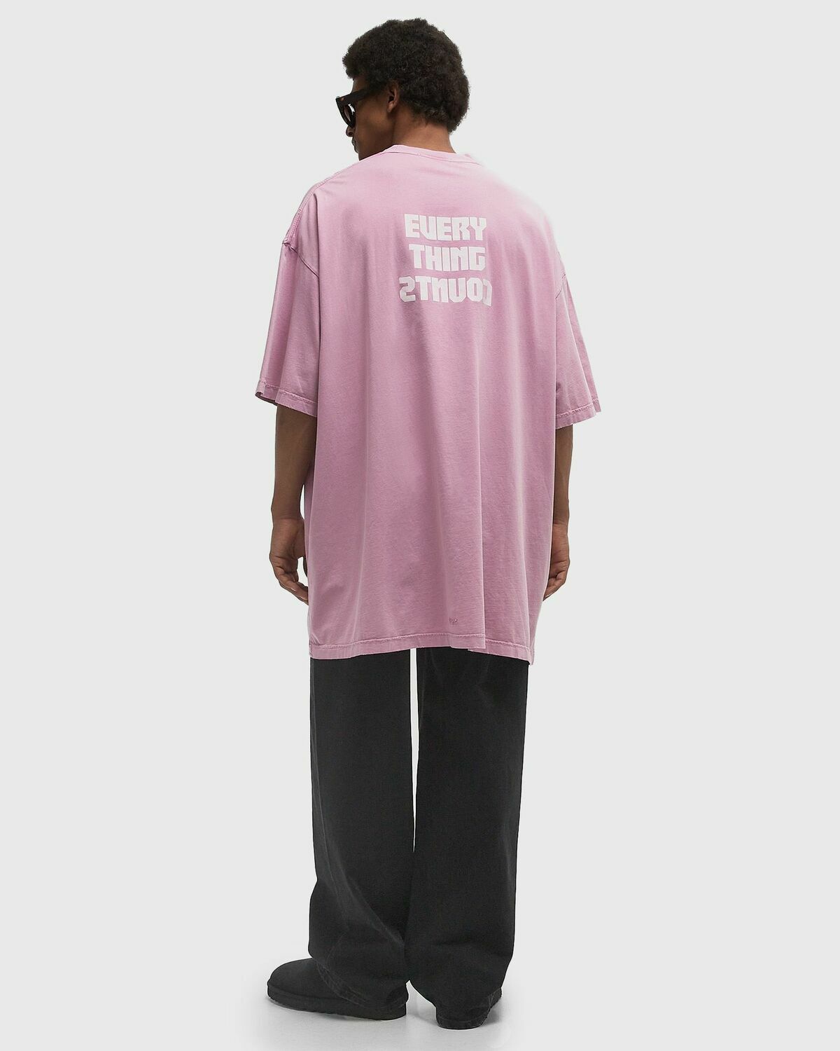 032c POINT ZERO OVERSIZED TEE pink Mens Shortsleefe
