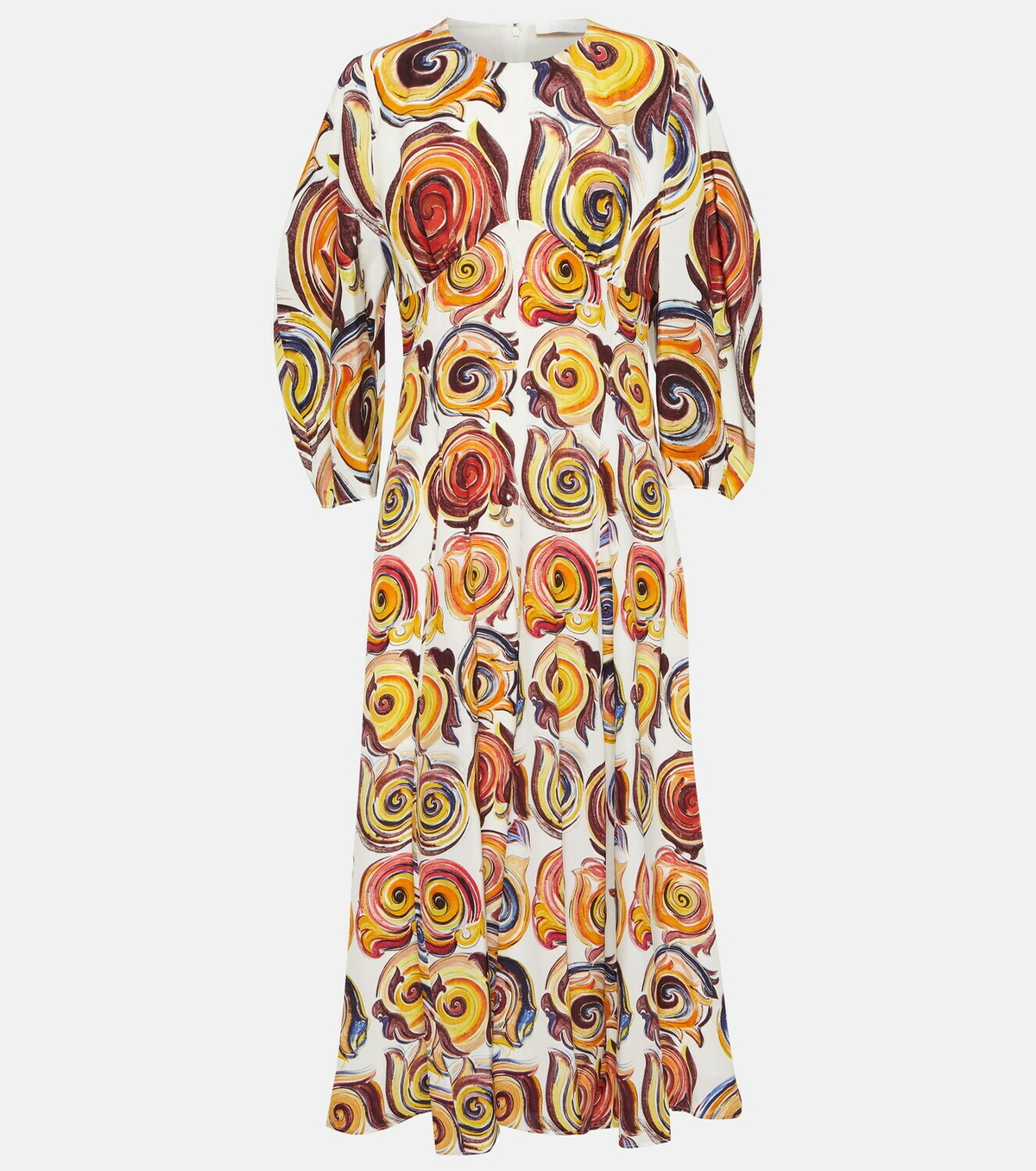 chloe printed silk dress Chloé Printed silk maxi dress Chloe
