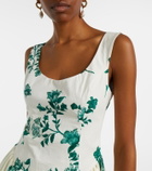 Agua by Agua Bendita Pluma floral cotton minidress
