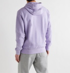 NIKE - Logo-Print Cotton-Blend Jersey Hoodie - Purple