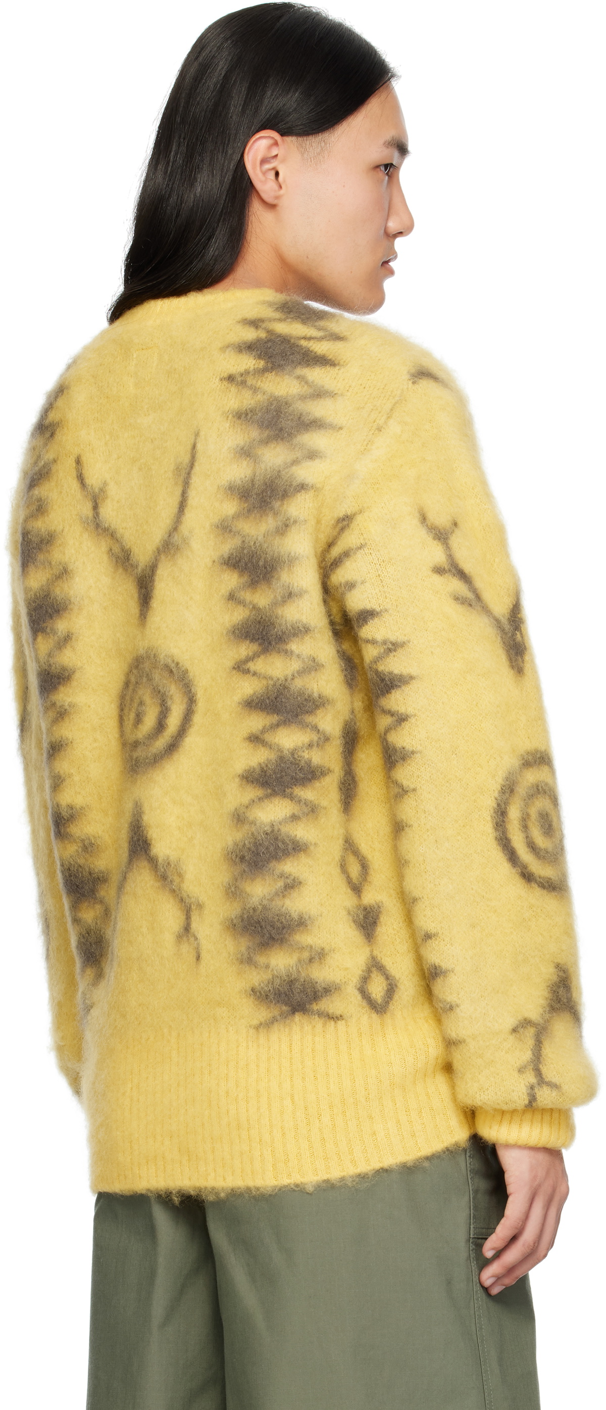 South2 West8 Yellow Mohair Sweater South2 West8