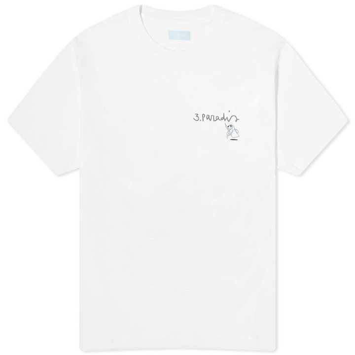 Photo: 3.Paradis Men's x Edgar Plans Chalkboard T-Shirt in White