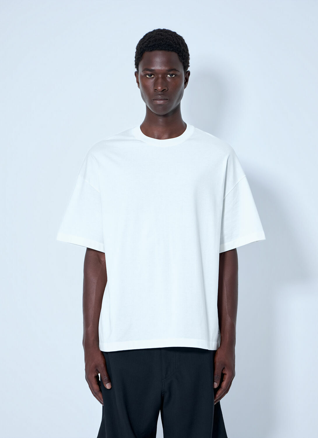 Jil Sander Cotton Jersey Crewneck T-Shirt
