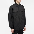 Alexander McQueen Men's Padded Seal Logo Overshirt in Black