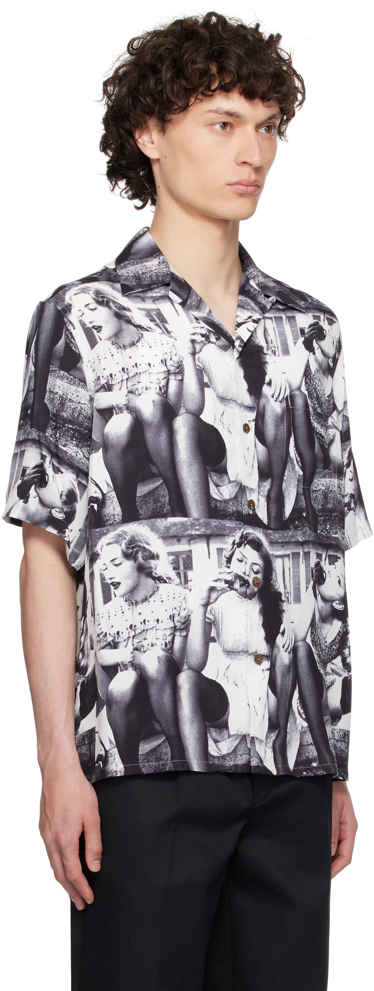 WACKO MARIA/ELLEN VON UNWERTH Lサイズ　ブラック WACKO MARIA/ELLEN VON UNWERTH / WASHED HEAVY WEIGHT T-SHIRT