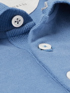 Brunello Cucinelli - Cotton-Piqué Polo Shirt - Blue