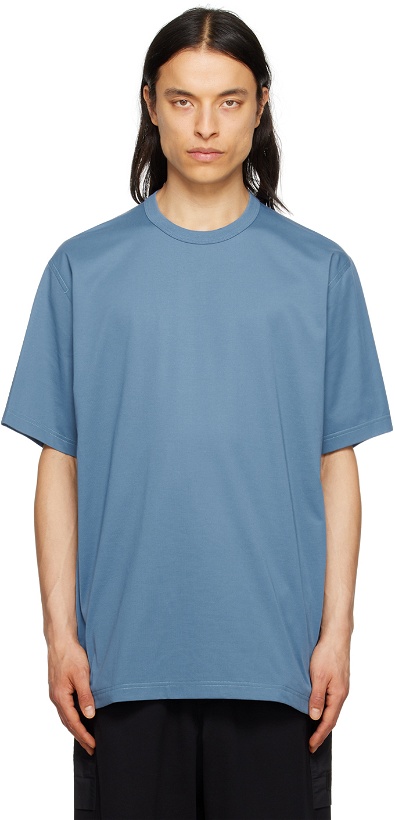 Photo: Y-3 Blue Loose T-Shirt