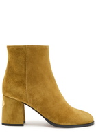 Valentino Garavani Fawcette 75 Suede Ankle Boots Camel