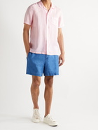 120% - Camp-Collar Linen Shirt - Pink