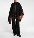 Ferragamo - Gancini wool and cashmere cape