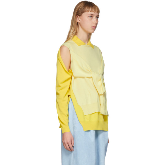 Loewe Yellow Trompe LOeil Sweater Loewe