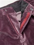 Richard James - Cotton-Velvet Tuxedo Trousers - Pink