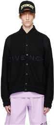 Givenchy Black Varsity Bomber Jacket