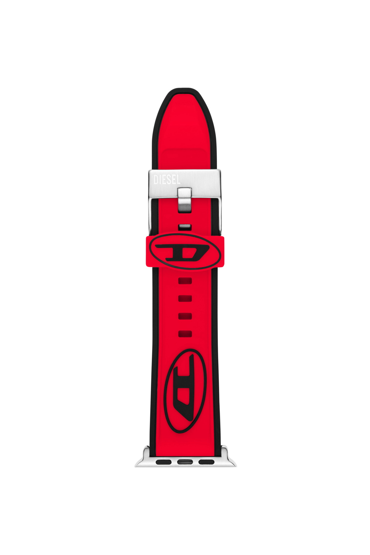 Diesel Silicone band for Apple watch, 42mm, 44mm, 45mm - Smartwatches accessories - Unisex - Red