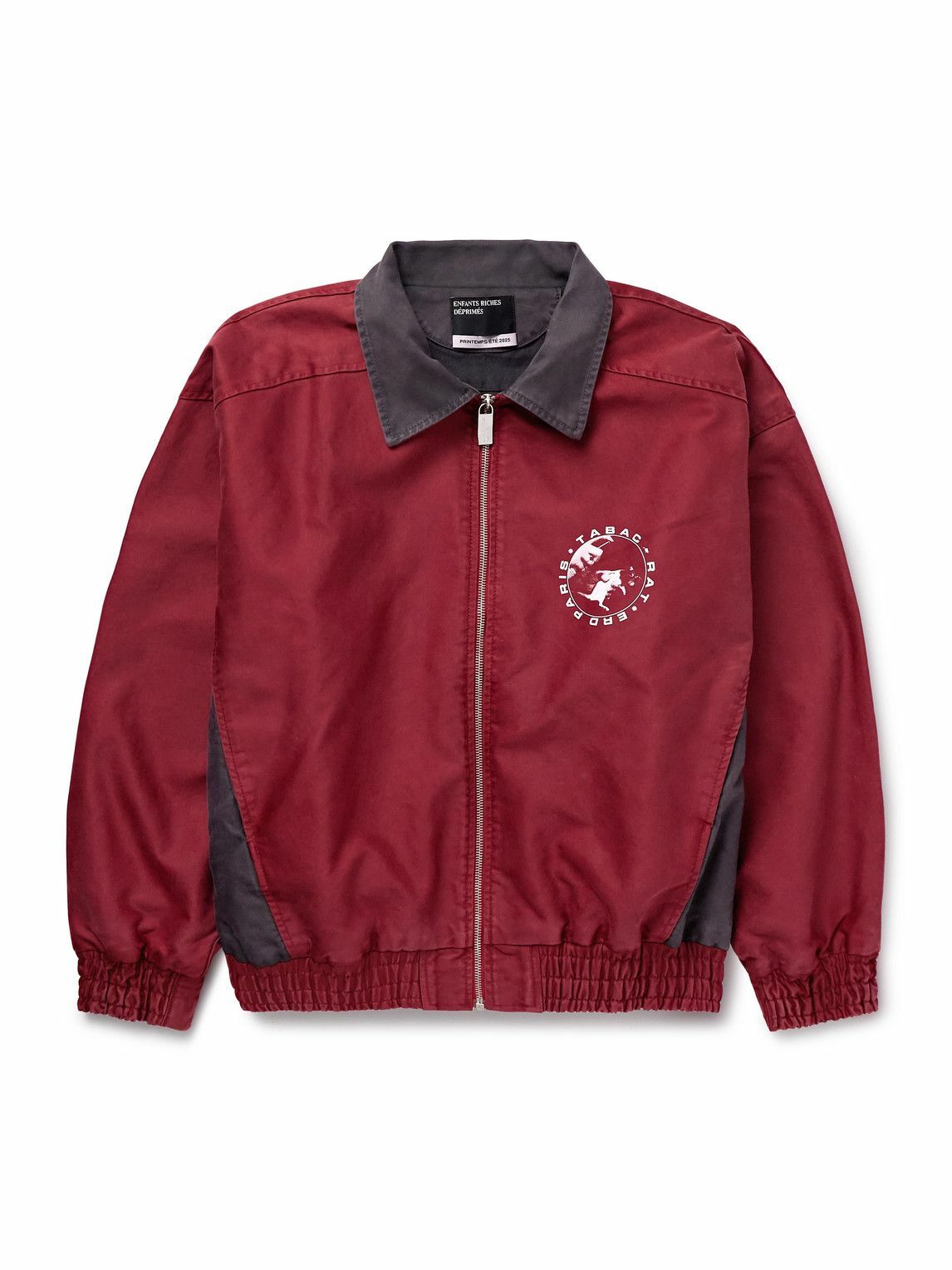 Enfants Riches Déprimés - Tabac Rat Logo-Print Colour-Block Cotton