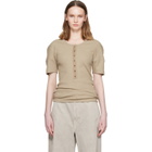 LEMAIRE Beige Fitted Henley