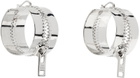 Acne Studios Silver Hoop Earrings