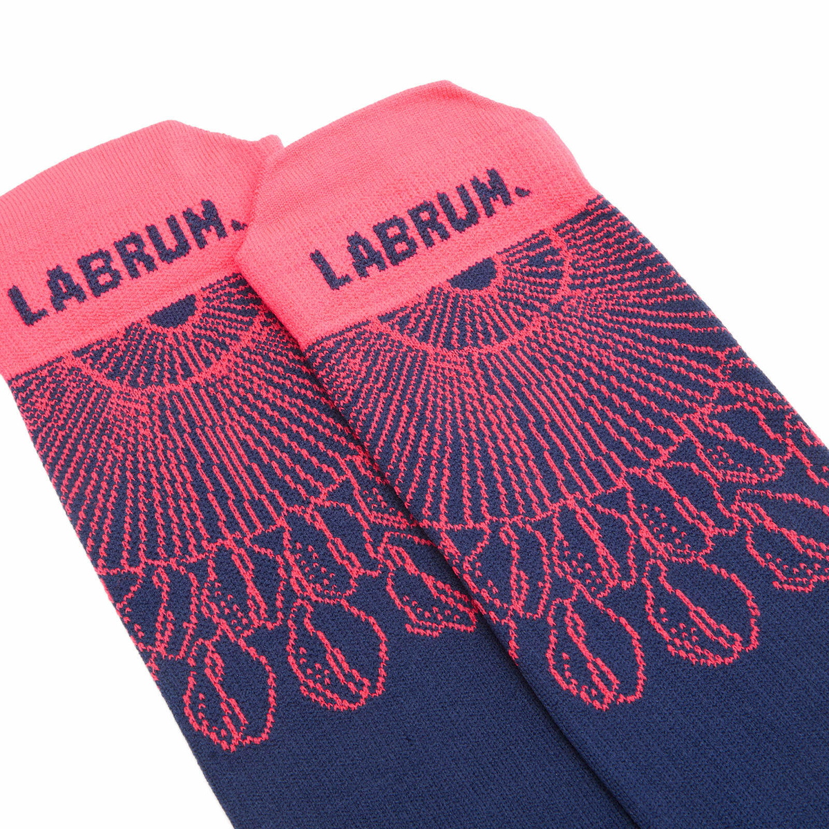Adidas Running Men's adidas x Labrum Run Socks in Dark Blue Lucid Red