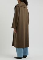 Rohe Layered Scarf-effect Wool Coat Taupe